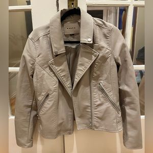 Blank NYC taupe Leather Jacket